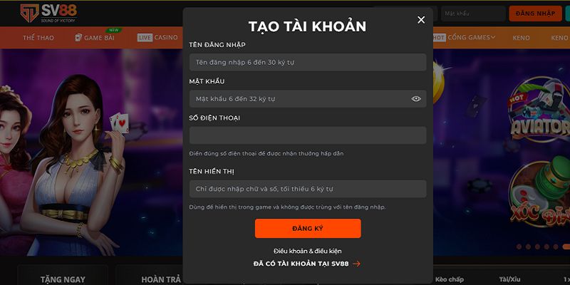 Cách nạp tiền vào tài khoản Sin88 - Sin88
